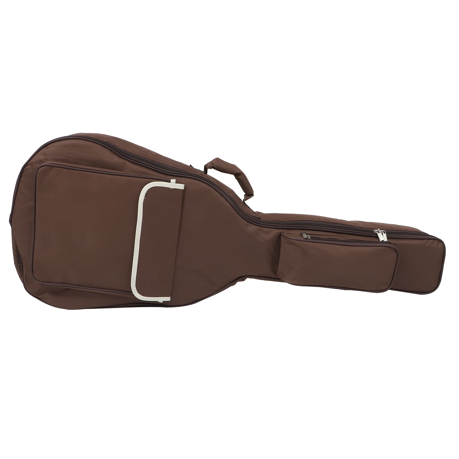 FENGGUIQU 1Pc Thickened Guitar Bag Coffee with Cotton Padding Protective Storage for Acoustic Guitar