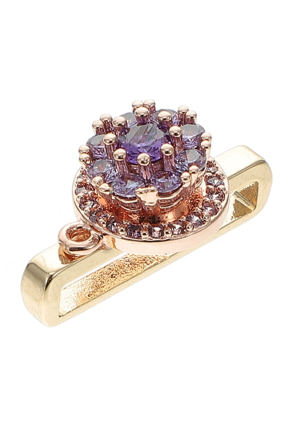 Watch Strap Charm Decorative Ring for Silicone Watchband in Golden 1Pcs