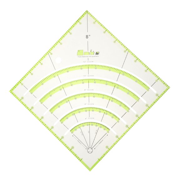 FENGGUIQU Triangle Shaped Acrylic Quilting Template with Assorted Colors for Sewing Crafts