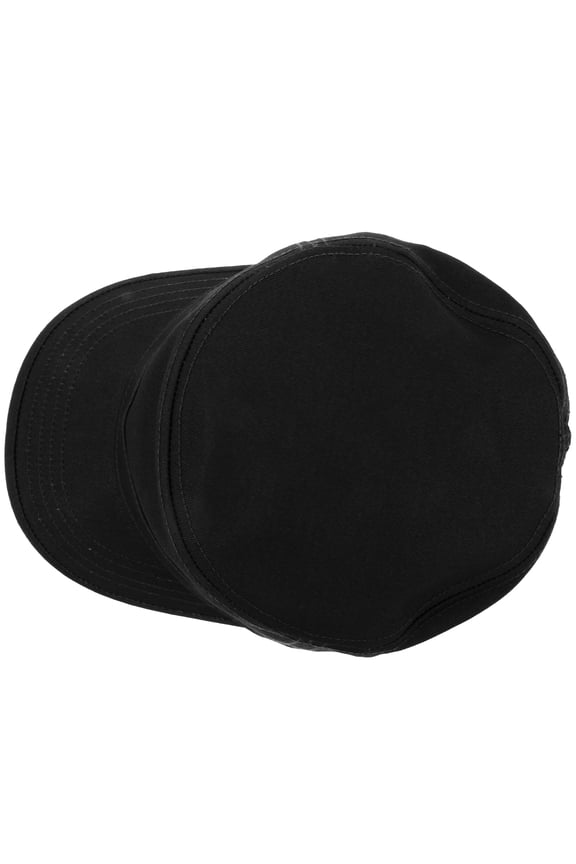 Unisex Black Peaked Cap Made of Firm Cloth, 1 Pack, Perfect for Everyday Use and Versatile Wear