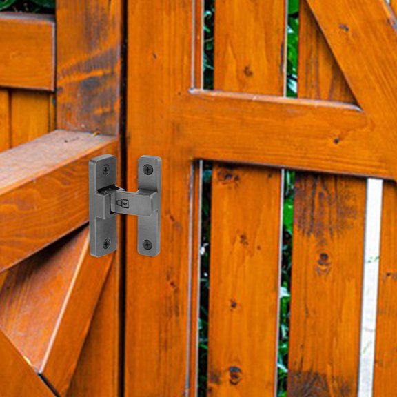 FENGGUIQU Zinc Alloy Garden Gate Latch in Dark Grey - Secure and Easy to Install
