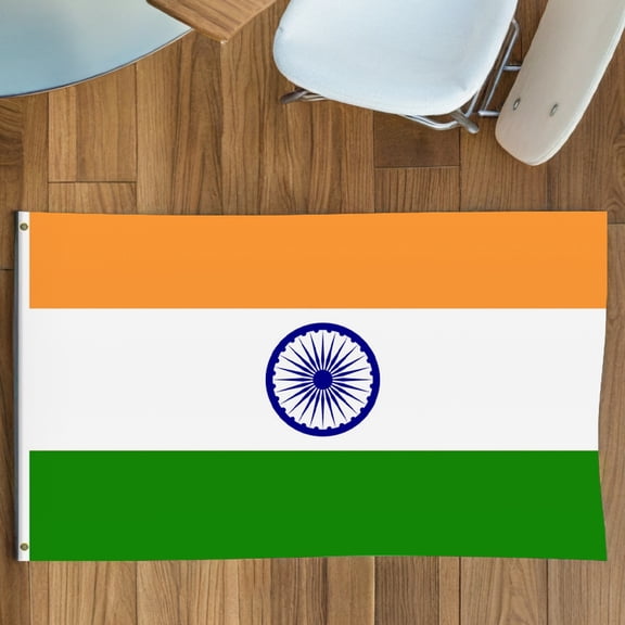 FENGGUIQU Vibrant India Flag for Garden and Outdoor Hanging Decoration