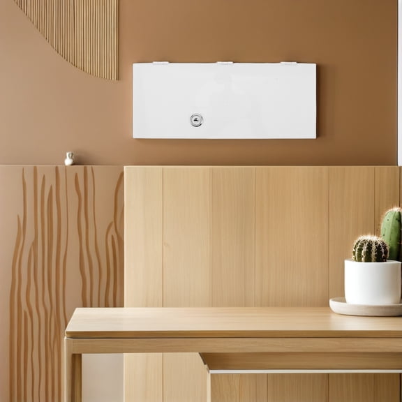 FENGGUIQU Wall Mount Electrical Junction Box in White with Robust Iron Weatherproof Construction