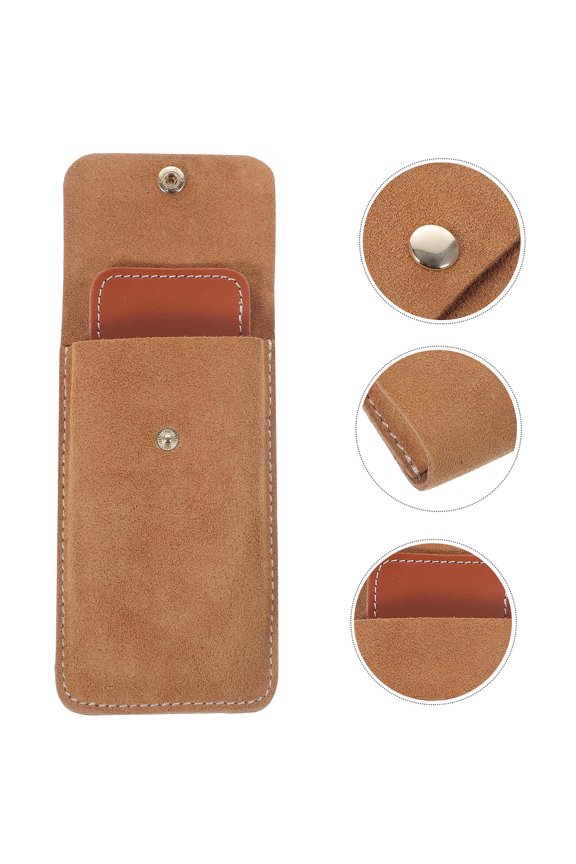 Travel Watch Pouch Brown Scratch-Resistant Protective Case for Watches 1 Set