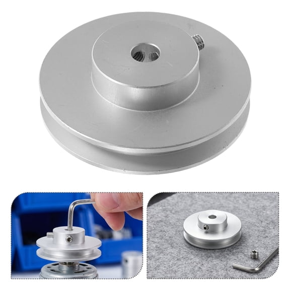FENGGUIQU Wear-Resistant Aluminum Single Groove Pulley for Electric Motor Shafts and Drills