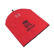FENGGUIQU Red Fire Extinguisher Cover Heavy Duty Fabric Sleeve with Clear Window