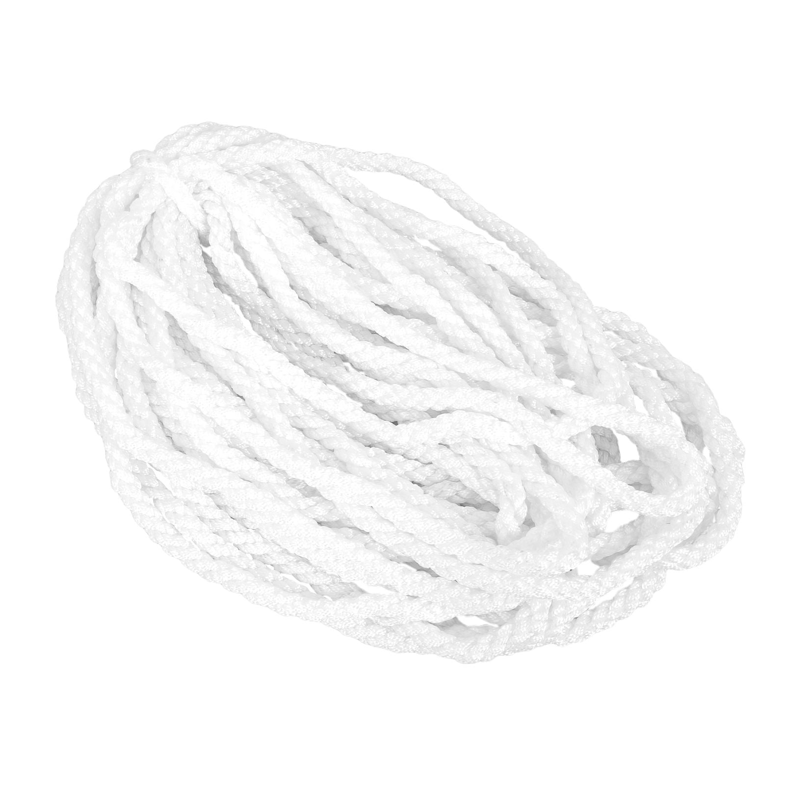 FENGGUIQU White 3 Strand Twisted Nylon Rope for Crafting Outdoor Pull ...