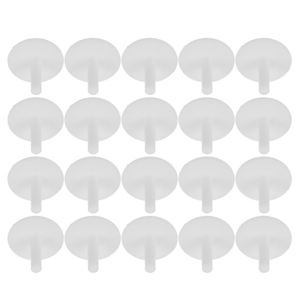 FENGGUIQU White Plastic Duck Plug Holder for Car Display Secure Fixing 20Pcs