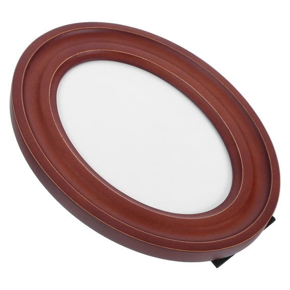 FENGGUIQU Wood Oval Picture Frame Easy Photo Replacement Perfect for Home Office Display