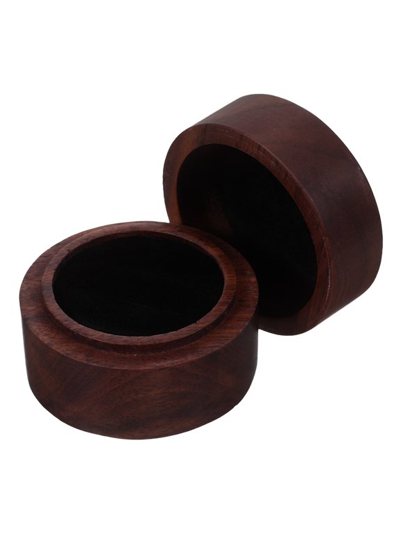 Elegant Wooden Ring Storage Case for Home Use and Proposal Presentation
