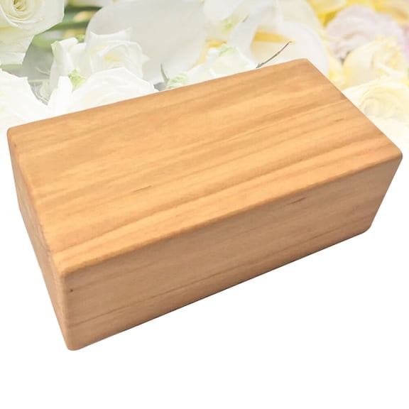 FENGGUIQU High Density Yellow Wooden Yoga Blocks for Stability and Safety, Material for Practice