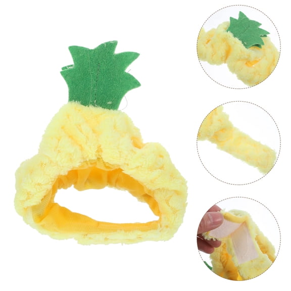 FENGGUIQU Yellow Pineapple Design Breathable Pet Hat for Cats and Puppies