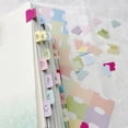 FENGGUIQU adhesive book tabs Assorted Color Tear-Resistant Writable ...