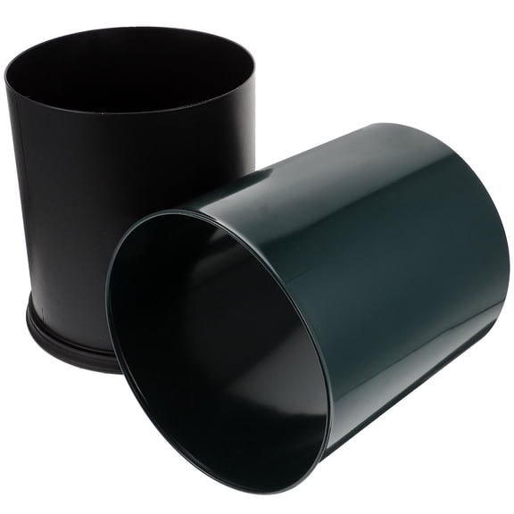 FENGGUIQU bathroom garbage can Practical Trash Can Plastic Green for Daily Life 1Pcs