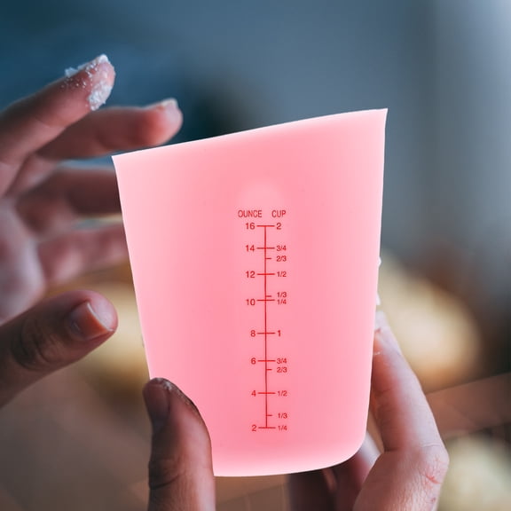FENGGUIQU Flexible Silicone Measuring Cup for Baking and Cooking, Simple Design, Kitchen Tool, 1 Piece