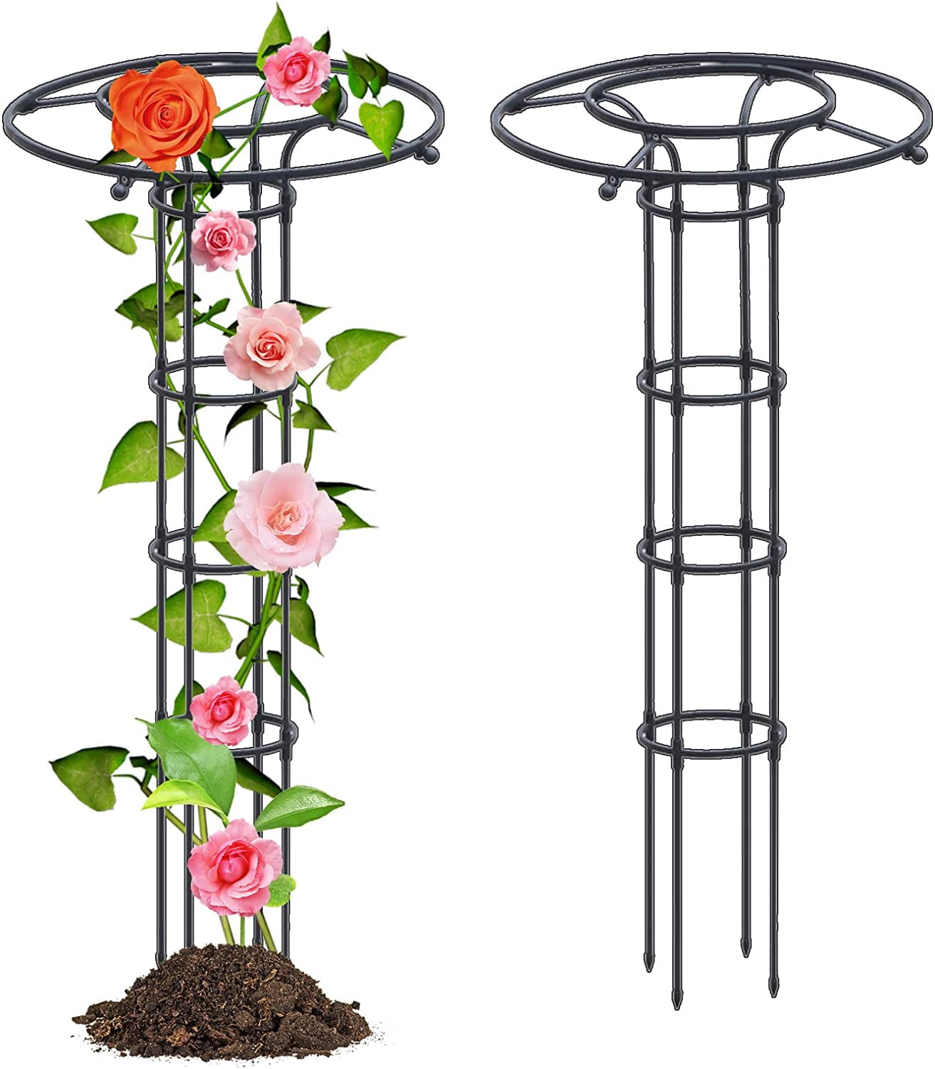 FENGGarden Trellis for Climbing Plants and Flowers, 5Ft Tall Metal