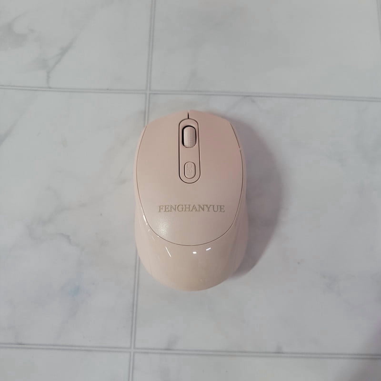 FENGHANYUE Computer peripheral devices Pink Bluetooth Mouse: Silent, Ergonomic, and Rechargeable