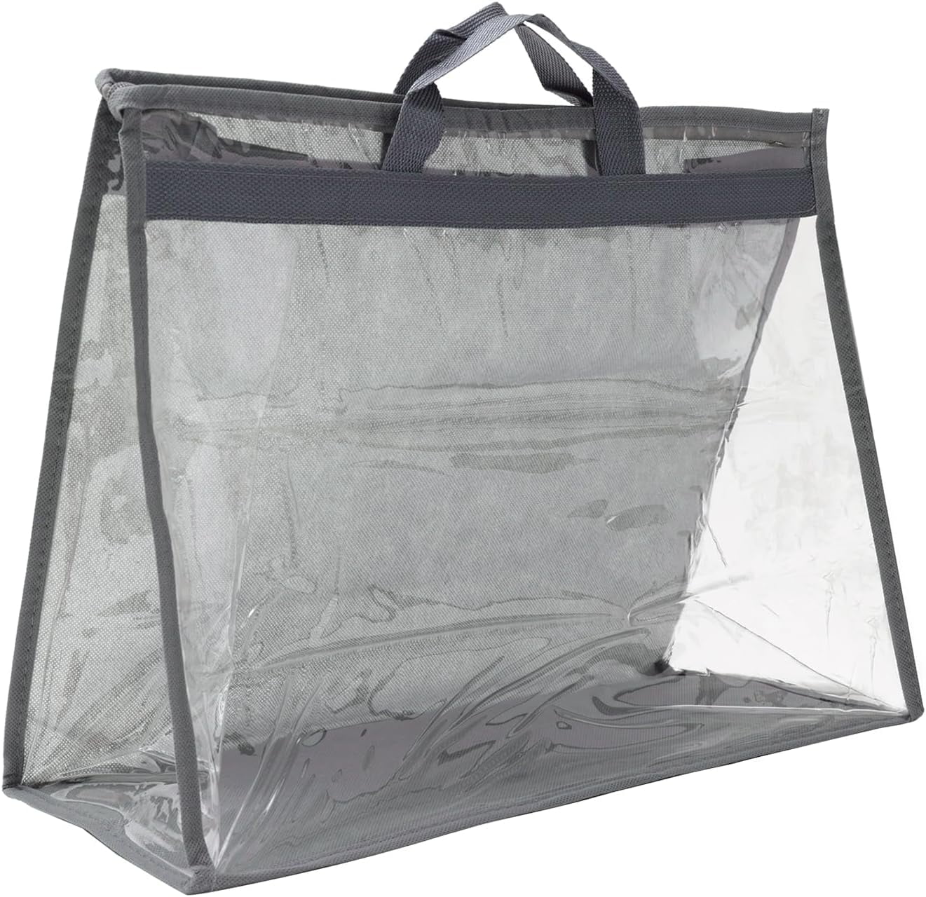 FENGHandbag Dust Bags, Clear Purse Storage Organizer L Size PVC