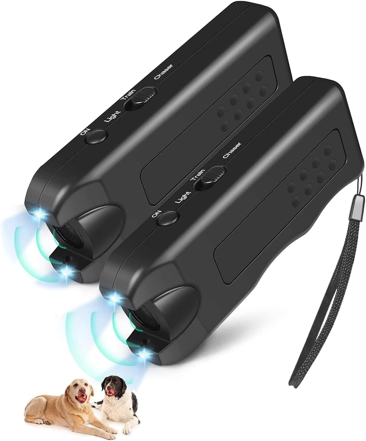 FENGHandheld Bark Control Luminous Ultrasonic Dog Repeller,2024 New