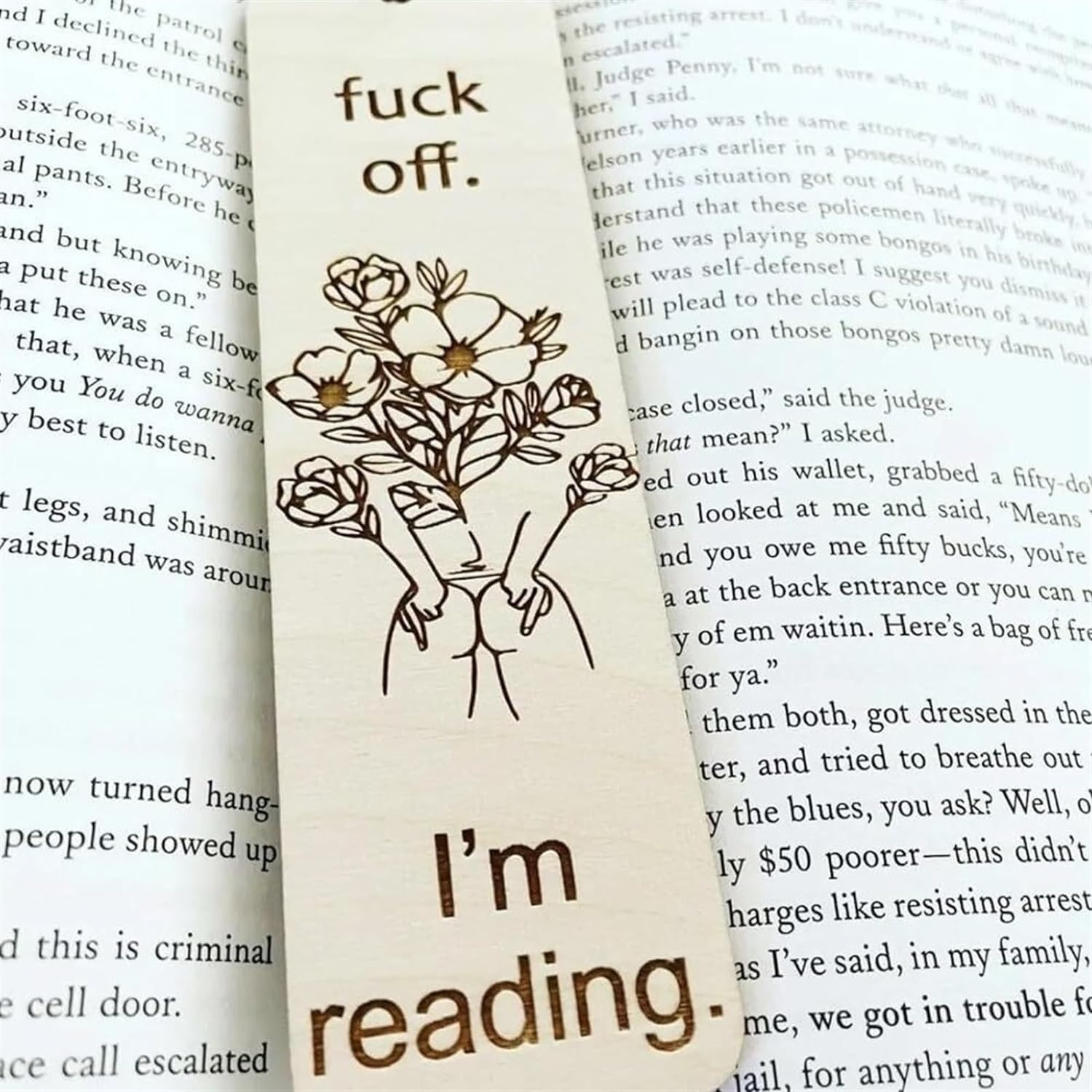 FENGInteresting Inspirational Bookmarks, Creative Wooden Bookmarks