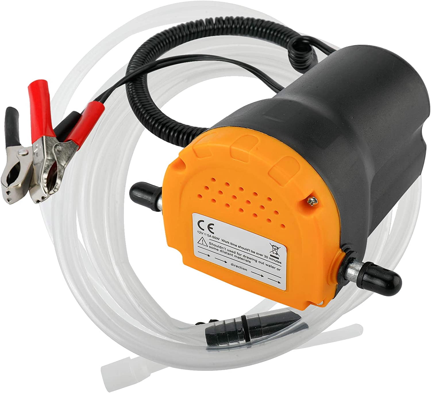 FENGOil Pump, Oil Extractor Pump 12V, 60W Oil Removal Pump for Oil Change, Electric Transfer Oil Pump, Easily Scavenge Oil from Cars, Motorcycles, RVs, Boats, and lawn Equipment-240519
