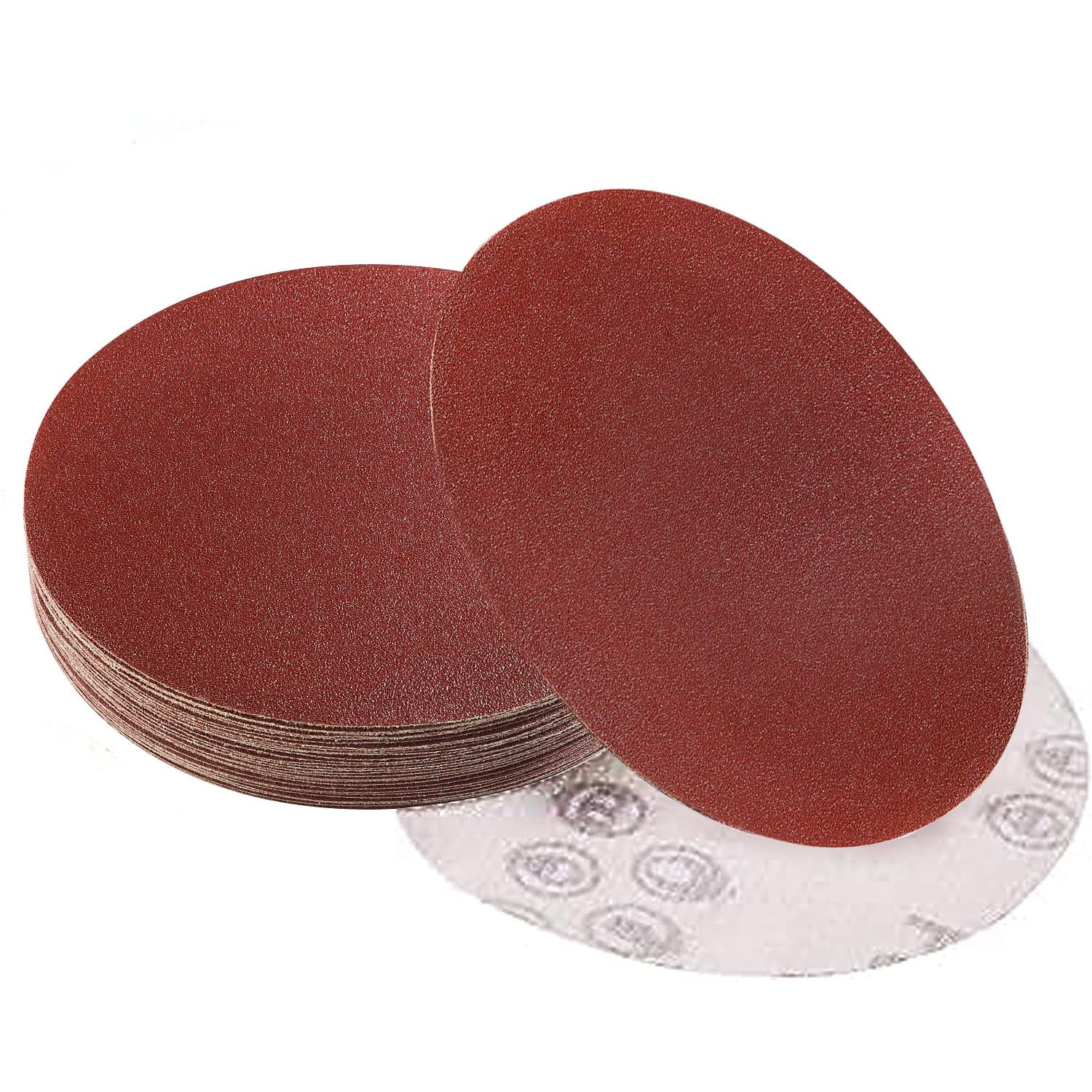 FENGPSA Sanding Discs, 8inch Self Stick Adhesive Back Sandpaper, 120