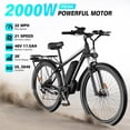 thumbnail image 1 of FENGQS 27.5" Electric Bike for Adults, Ebike2000W Peak Power Motor, 80Miles 34MPH Electric Mountain Bike with 17.5AH Removable Battery, 21-Speed,UL 2849-Black, 1 of 10