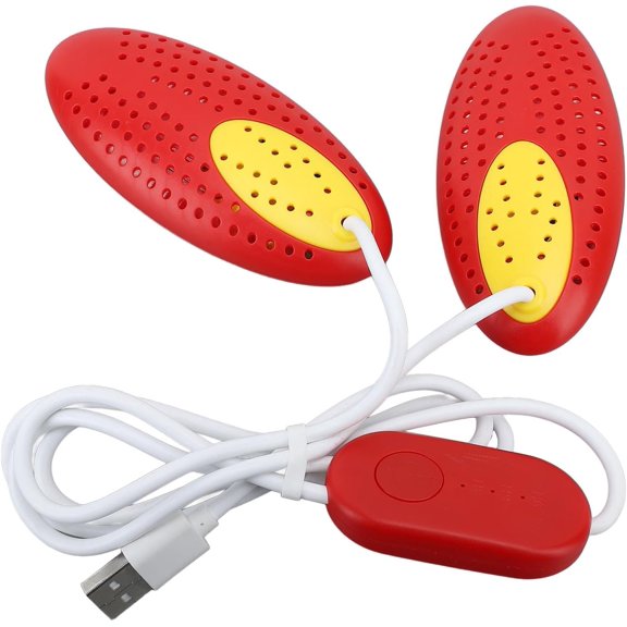 FENGShoe Dryer, Electric Foot Boot Warmer Ceramic Shoe Heater Fast Drying Children Shoes Warmer Portable Footwear Dryers Machine with Timer for Rainy Seasons Winter Travel (Red)-240519