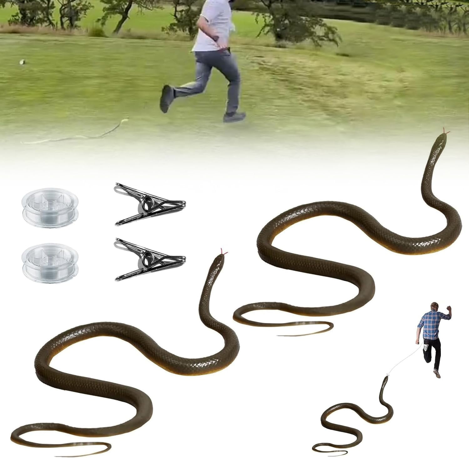 Fengsnake Prank With String Clip,snake On A String Prank Props,snake 