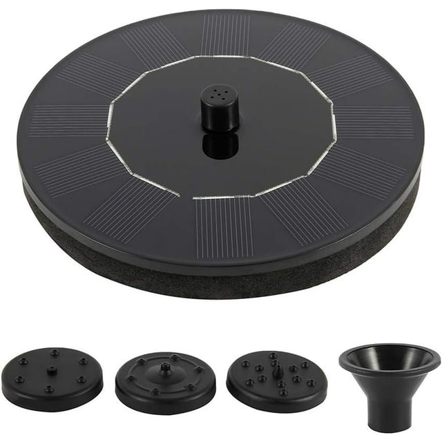 FENGSolar Floating Fountain Solar Powered Birdbath Fountain Pump Garden
