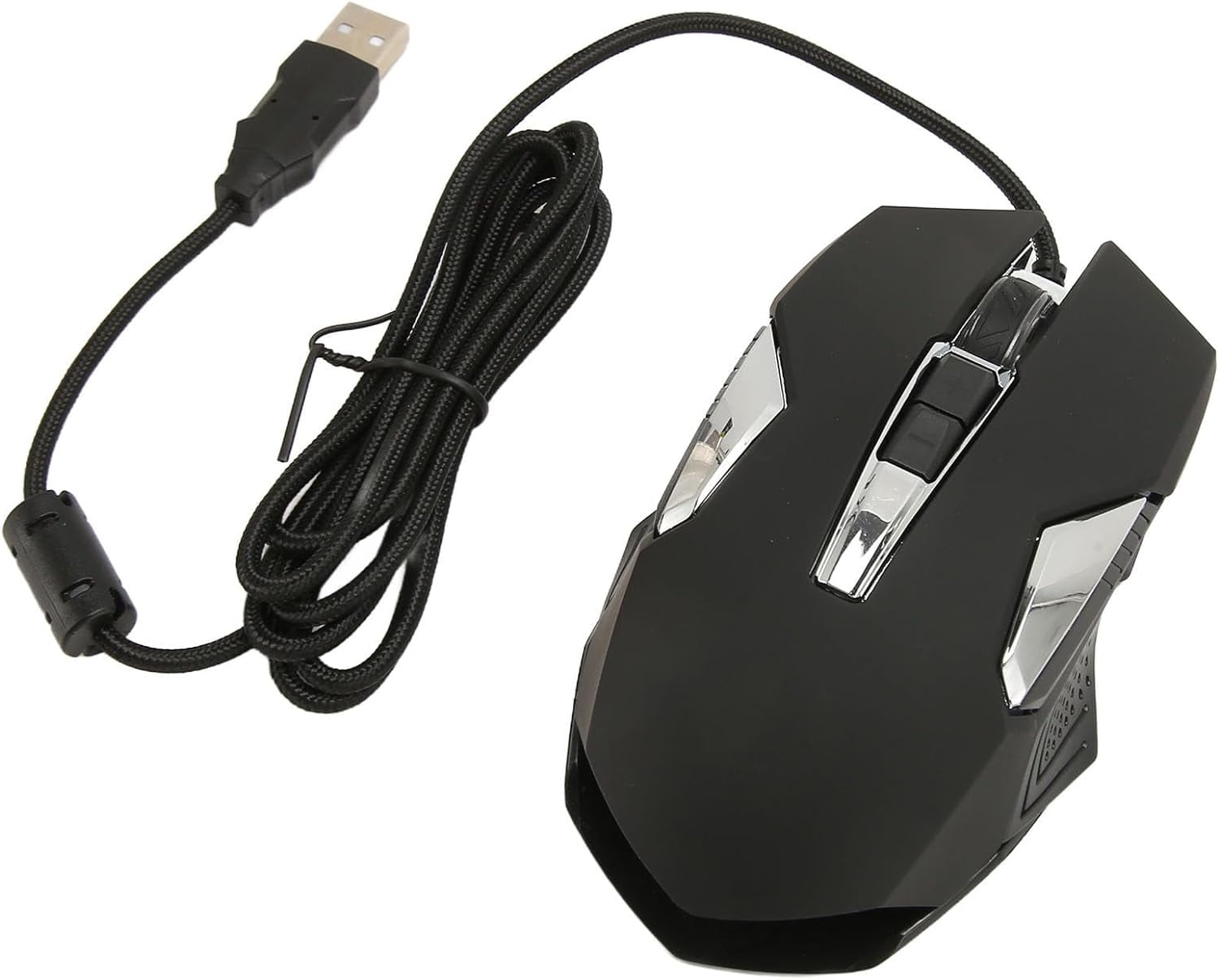 FENGUSB Game Mouse, Adjustable 7200 DPI Wired RGB Gaming Mouse Software Support DIY Rapid Fire