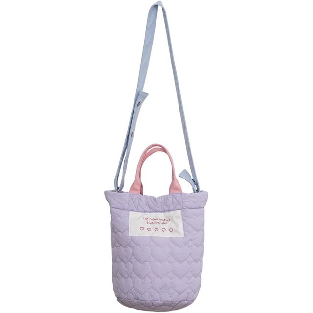 FENGWomen Quilted Shoulder Bag Candy Color Bucket Bag Tote Handbag Soft