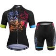 FENGWomen's Short Sleeve Cycling Jersey Jacket Cycling Shirt Quick Dry