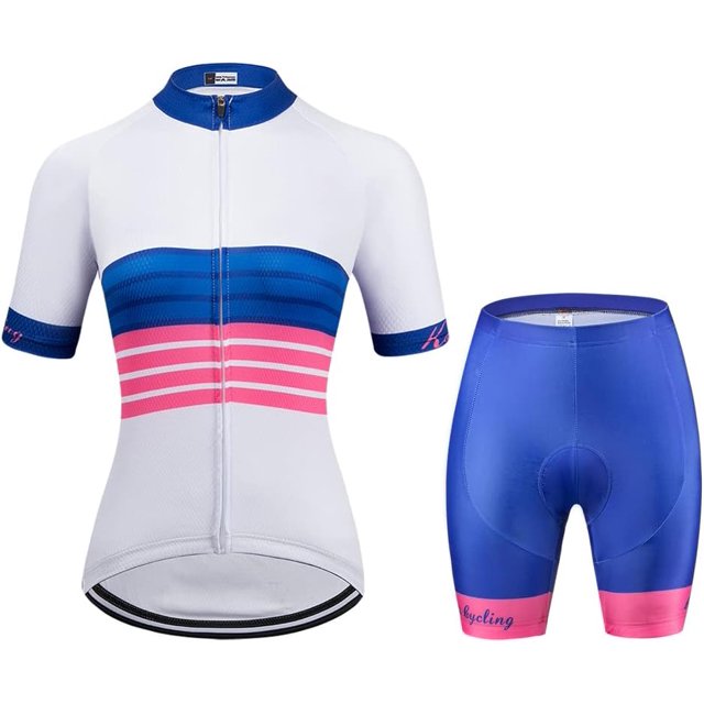 FENGWomen's Short Sleeve Cycling Jersey Jacket Cycling Shirt Quick Dry