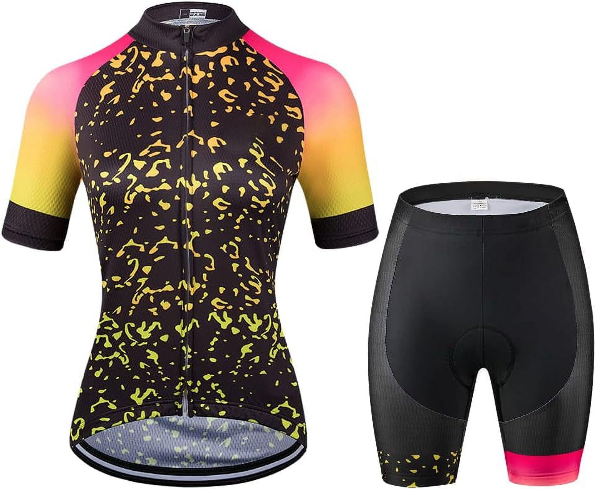 FENGWomen's Short Sleeve Cycling Jersey Jacket Cycling Shirt Quick Dry