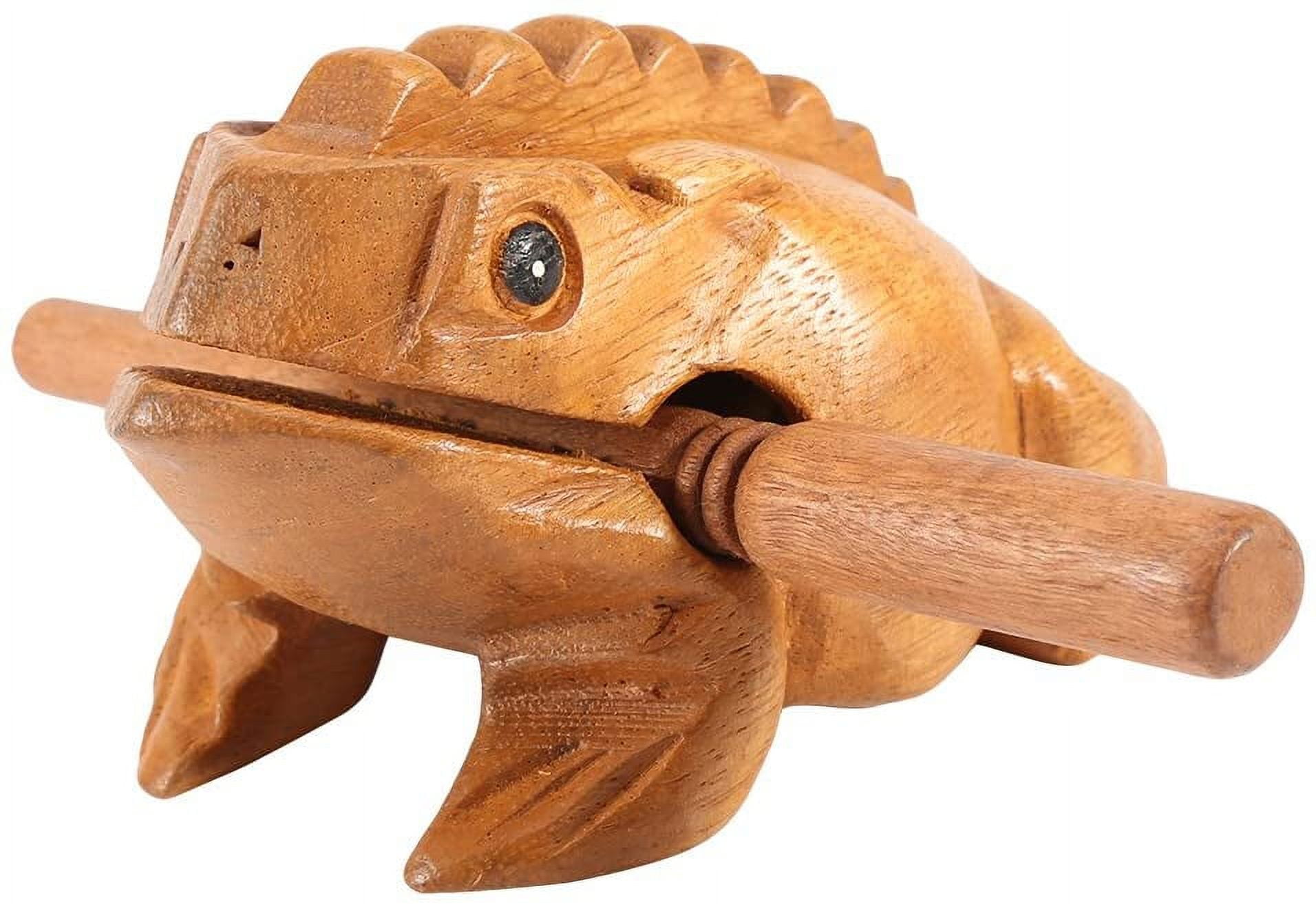 FENGWood Frog Guiro Rasp, Thailand Traditional Craft Wooden Musical