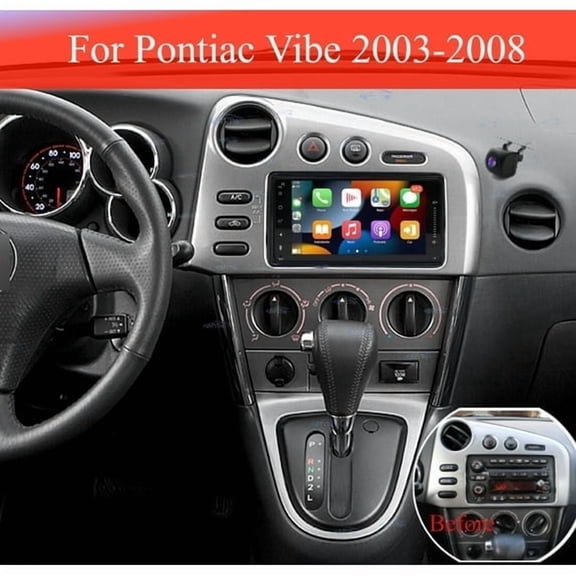 FENGXIH 7" Android 13 Car Stereo For Pontiac Vibe 2003-2008, Wireless CarPlay Android Auto, 2+32GB Head Unit with AHD Backup Camera, Microphone, WiFi GPS Bluetooth Radio