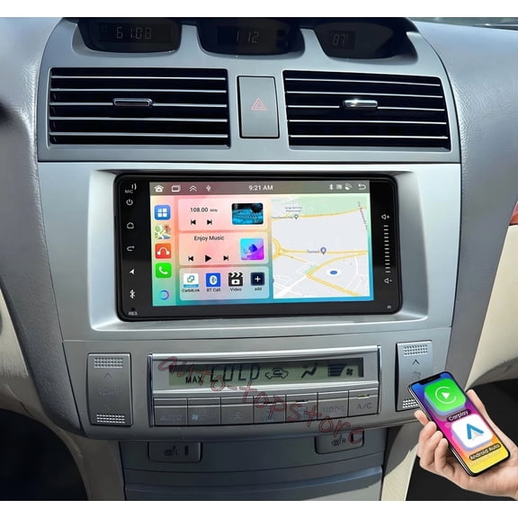 FENGXIH 7" Android 13 Car Stereo For Toyota Solara 2004 2005 2006 2007 2008, Wireless CarPlay Android Auto, 2+32GB Head Unit with AHD Backup Camera, Microphone, WiFi GPS Bluetooth Radio