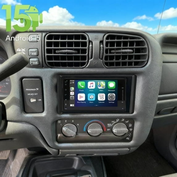 FENGXIH 7in Android 13 Car Stereo for Chevrolet ZR2 S10 2002-2004, 2+32G| CarPlay Android Auto + GPS + WiFi Bluetooth + Mirror Link