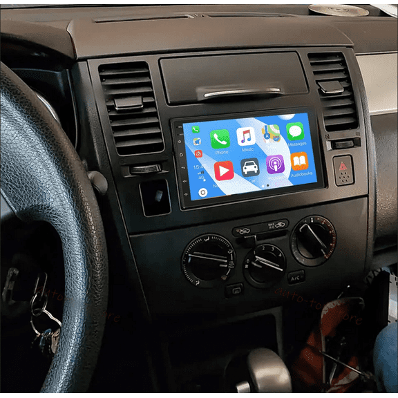 FENGXIH Android 13 Car Stereo for Nissan Versa 2007-2011, 7" Car Stereo Radio Wireless Apple CarPlay Android Auto Bluetooth Touch Screen Multimedia Player Head Unit with Camera GPS FM,2+32GB