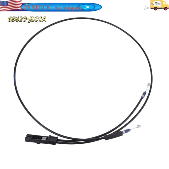 FENGXIH Engine Hood Latch Release Cable Line Lock Wire Compatible for Infiniti G37 2008-2013 Replaces 65620-JL01A