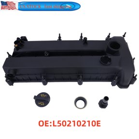 FENGXIH L502-10-210E Valve Cover with Integrated Gasket for 2009-2015 Mazda 3, Mazda 5, Mazda 6 & CX-7 Equipped with 2.0L / 2.3L NA / 2.5L Non-Skyactiv Naturally Aspirated Four-Cylinder Engines
