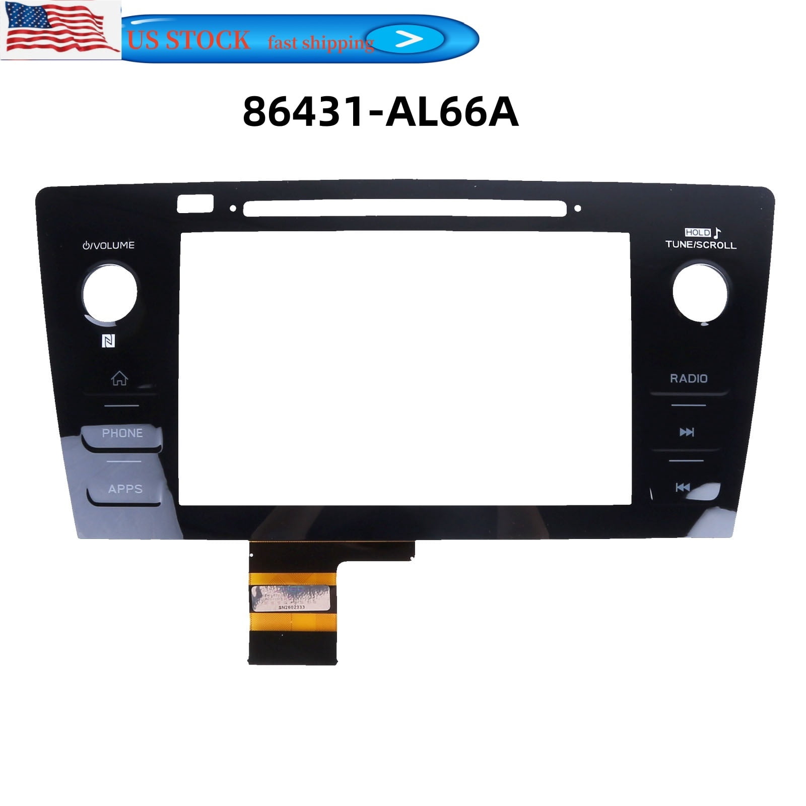 FENGXIH Radio Touch Screen Digitizer Left-Side PHONE Button for Subaru ...