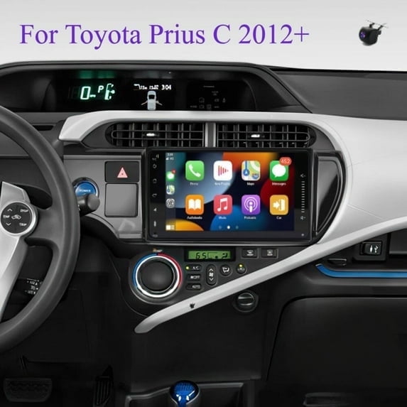 FENGXIH For Toyota Prius C 2012+, Android 13 Car Stereo with Wireless CarPlay & Android Auto, 7 Inch Touchscreen Radio, 2GB+32GB, AHD Backup Camera, WiFi GPS Bluetooth