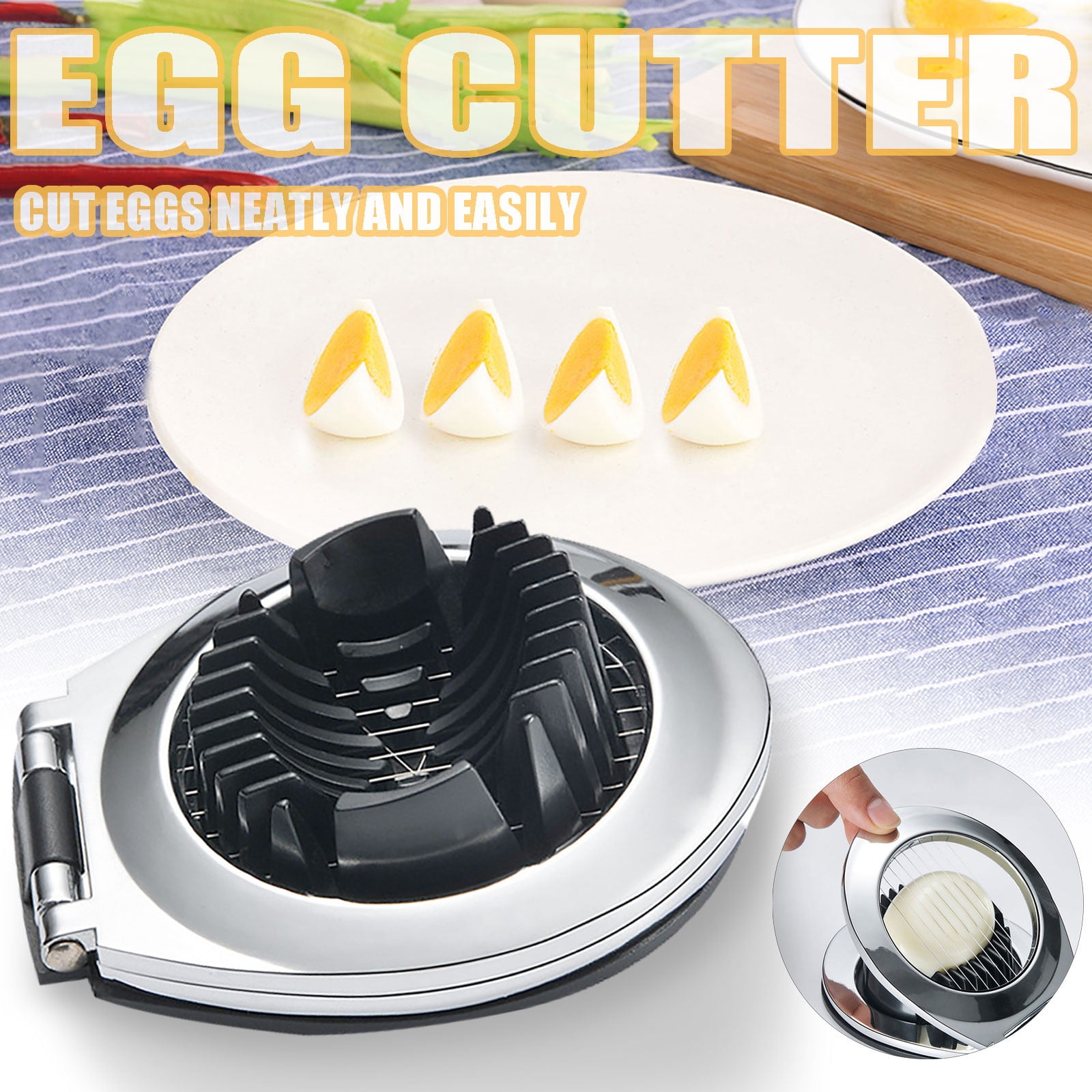 FENGYIKEJI Egg Slicer,Eggs Tomato Steel Stainless Chopper Slicers Eggs