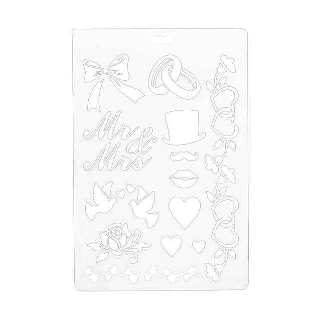 FENGYIKEJI Hollow Diy HandPainted Template No. 3 Love Bow,Clearance