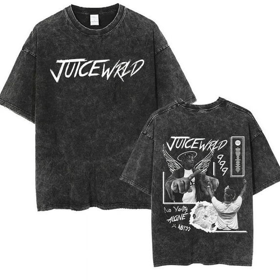 FENGZAN Juice T-shirt Wrld Crewneck cotton vintage rapper summer sweatshirt