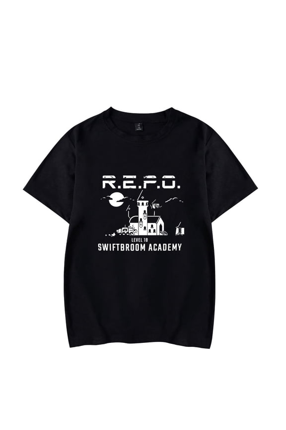 Repo Robot King of The Losers R.E.P.O. Unisex Short Sleeve Funny Graphic Tee - Harajuku Streetwear Tops for Men & Women