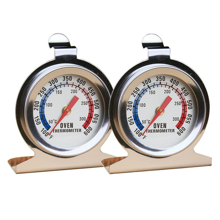 Fenkon 2 Pack Oven Thermometers for Inside Oven, Size: 6*3.2*6.2cm, Silver
