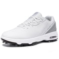 thumbnail image 1 of FENLERN Men's Shoes Arch Support Golf Shoes, Medium Round Toe, White, 9 US Men, 1 of 7